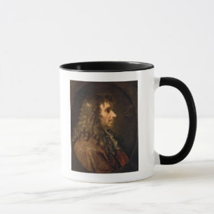 Porträtt av Moliere 1660 Mugg