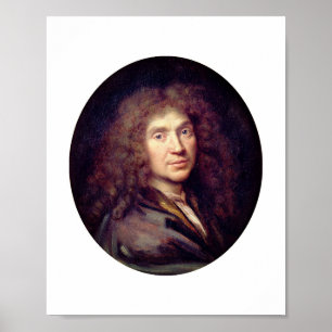 Porträtt av Molière av Pierre Mignard (cirka 1658) Poster