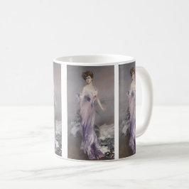 Porträtt av Mrs. Howard-Johnston av Boldini Kaffemugg