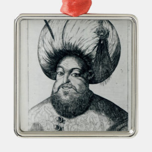 Porträtt av Murad III Julgransprydnad Metall