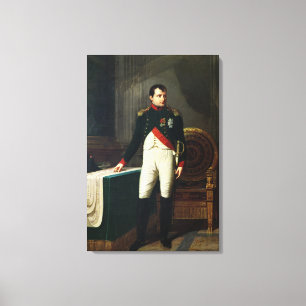 Porträtt av Napoleon Bonaparte 1809 Canvastryck