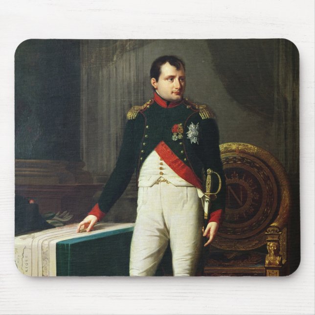 Porträtt av Napoleon Bonaparte 1809 Musmatta (Framsidan)