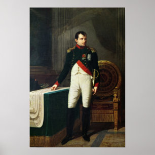 Porträtt av Napoleon Bonaparte 1809 Poster