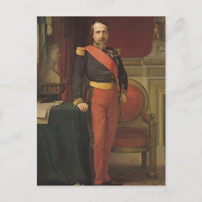 Porträtt av Napoleon III 1862 Vykort (Framsida)