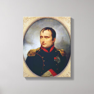 Porträtt av Napoleon mig, 1815 Canvastryck