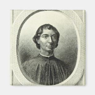 Porträtt av Niccolo Machiavelli Magnet