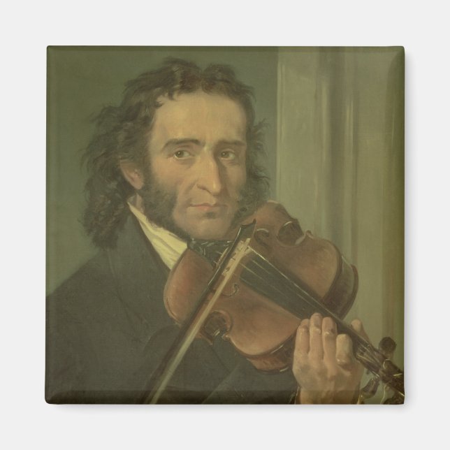 Porträtt av Niccolo Paganini Magnet (Framsidan)