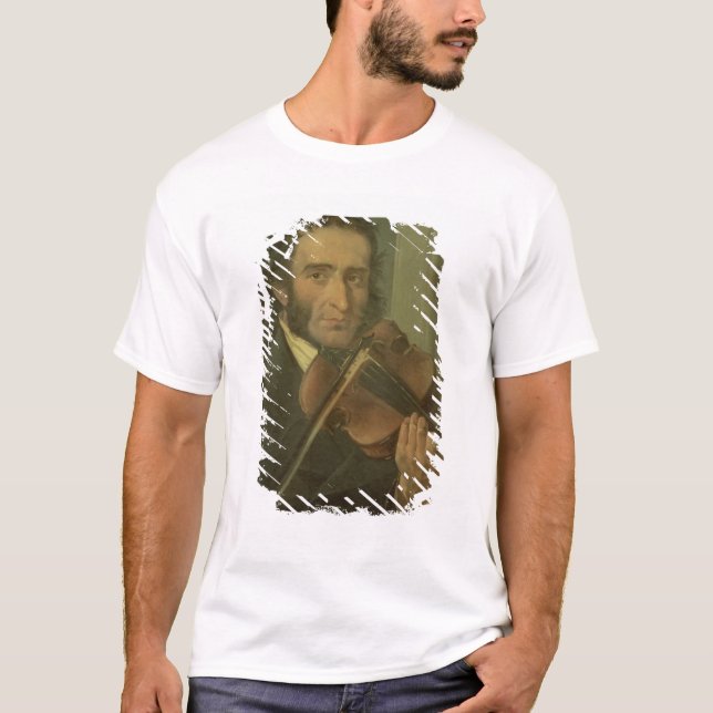 Porträtt av Niccolo Paganini Tee Shirt (Framsida)