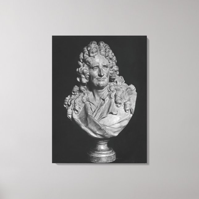 Porträtt av Nicolas Boileau Canvastryck (Framsida)