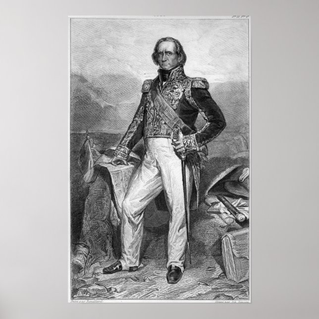 Porträtt av Nicolas Jean-de-Dieu Poster (Framsidan)