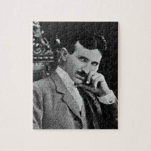 Porträtt av Nikola Tesla Pussel