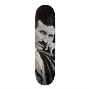 Porträtt av Nikola Tesla Skateboard Bräda 20 Cm
