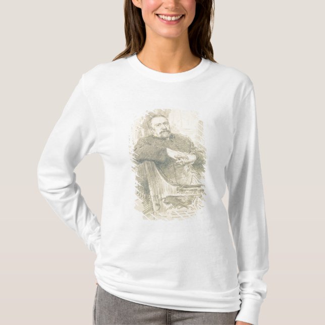 Porträtt av Nikolaj Leskov, 1889 T-shirt (Framsida)
