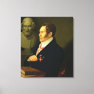 Porträtt av Nikolay Gnedich, 1839 Canvastryck