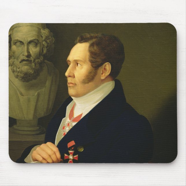 Porträtt av Nikolay Gnedich, 1839 Musmatta (Framsidan)