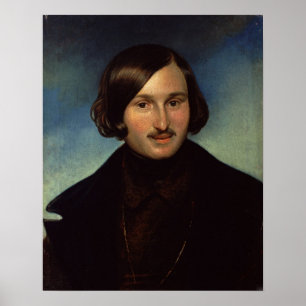 Porträtt av Nikolay Gogol, 1841 Poster