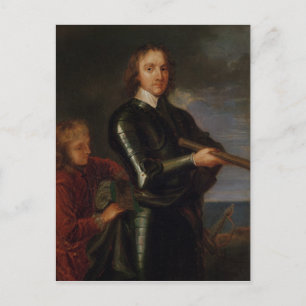 Porträtt av Oliver Cromwell Vykort