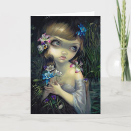 "Porträtt av Ophelia" hälsningkort Kort