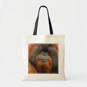 Porträtt av orangutang manlig, Georgia, USA Tygkasse