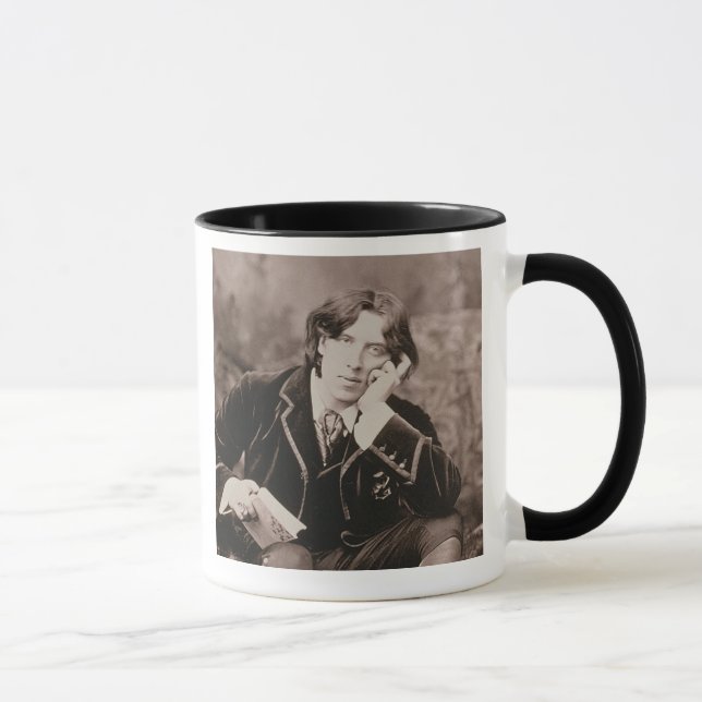 Porträtt av Oscar Wilde (1854-1900), 1882 Mugg (Höger)
