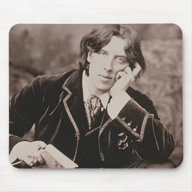 Porträtt av Oscar Wilde (1854-1900), 1882 Musmatta (Framsidan)