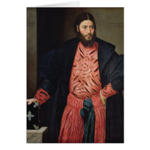 Porträtt av Ottavio Grimani Hälsningskort
