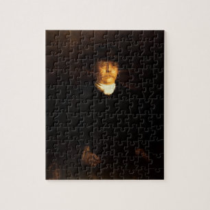 Porträtt av Otto Von Bismarck (1815-98) (olja på Pussel