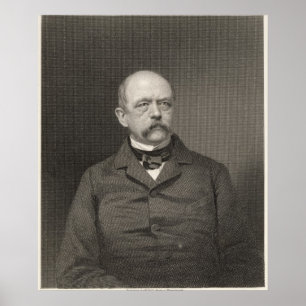 Porträtt av Otto von Bismarck Poster