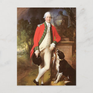 Porträtt av överste John Bullock av Gainsborough Vykort