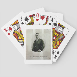 Porträtt av översten Theodore Roosevelt (lithoen) Casinokort