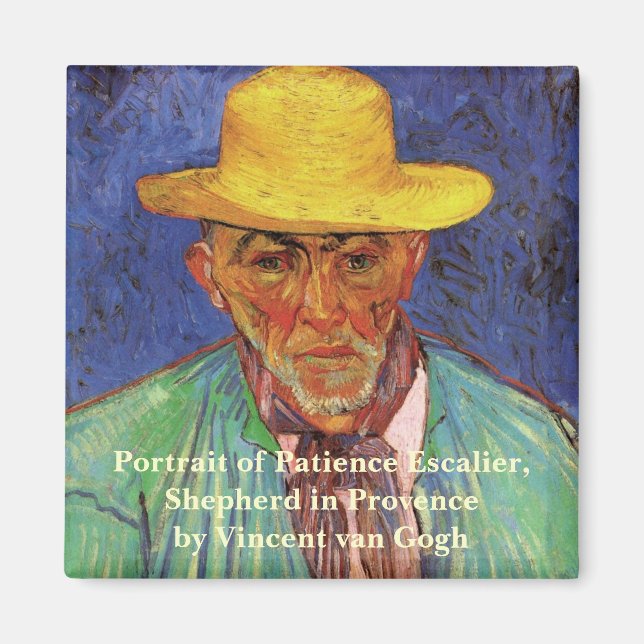 Porträtt av Patience Escalier av Vincent van Gogh Magnet (Framsidan)