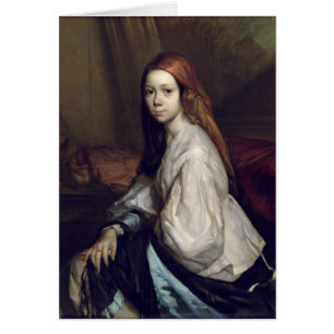 Porträtt av Pauline Ono Hälsningskort