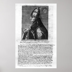 Porträtt av påven John XXII Poster