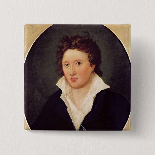 Porträtt av Percy Bysshe Shelley, 1819 Knapp (Framsida)