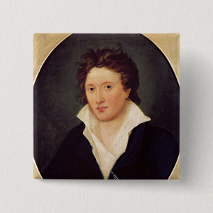 Porträtt av Percy Bysshe Shelley, 1819 Knapp