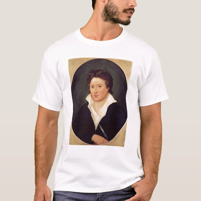 Porträtt av Percy Bysshe Shelley, 1819 Tee (Framsida)