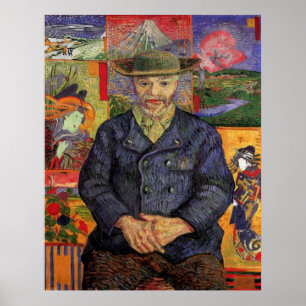 Porträtt av Pere Tanguy av Vincent van Gogh Poster