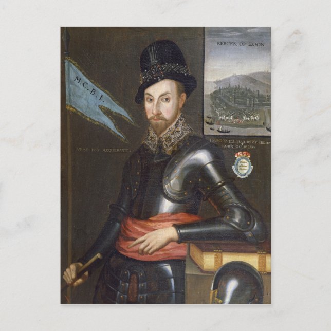 Porträtt av Peregrine Bertie Vykort (Framsida)