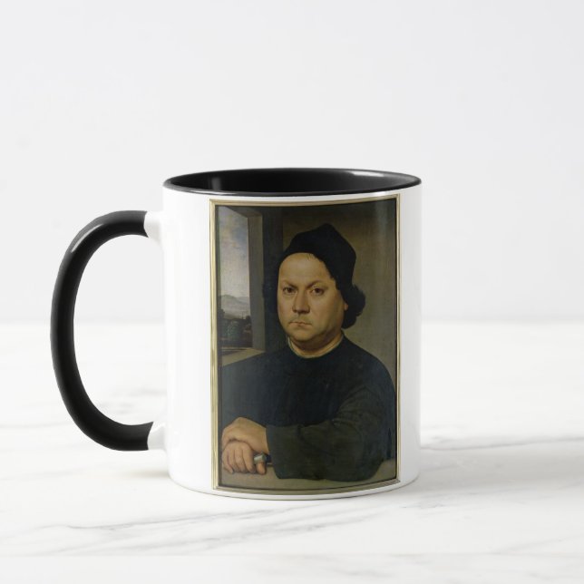 Porträtt av Perugino, c.1504 (tempera på trä) Mugg (Vänster)