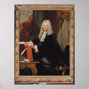 Porträtt av Philibert Orry Poster