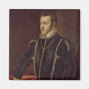 Porträtt av Philip II av Spanien Magnet