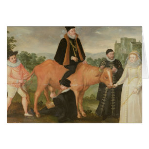 Porträtt av Philip II, hertigen av Alencon Hälsningskort