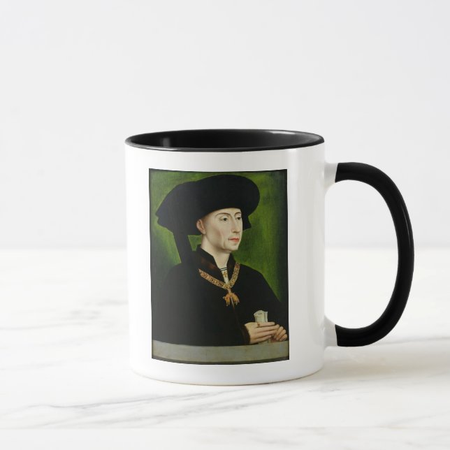 Porträtt av Philippe le Bon Duc de Bourgogne Mugg (Höger)