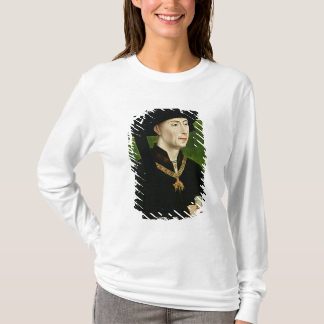 Porträtt av Philippe le Bon Duc de Bourgogne Tee (Framsida)