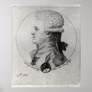 Porträtt av Pierre Charles de Villeneuve Poster