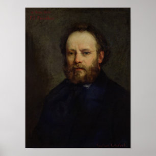 Porträtt av Pierre Joseph Proudhon 1865 Poster