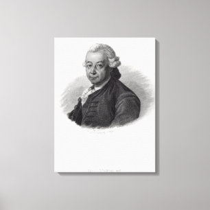 Porträtt av Pierre Poivre Canvastryck