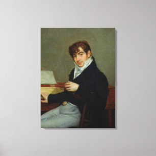 Porträtt av Pierre Zimmermann 1808 Canvastryck