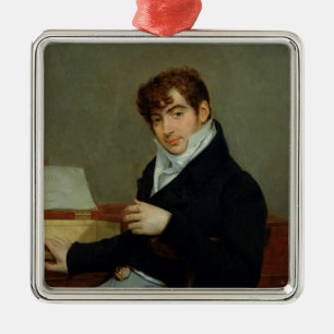 Porträtt av Pierre Zimmermann 1808 Julgransprydnad Metall