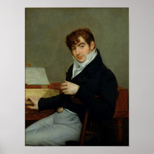 Porträtt av Pierre Zimmermann 1808 Poster